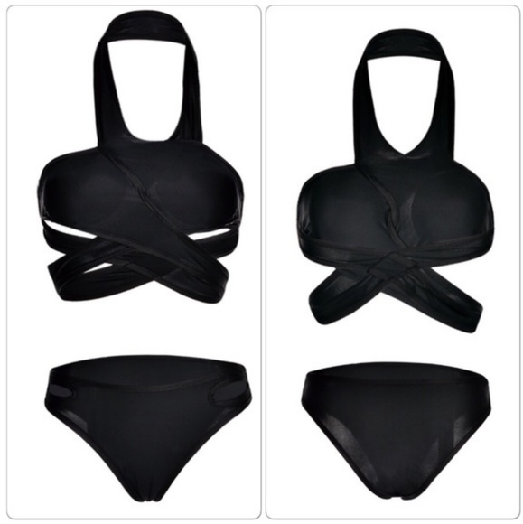 🎉 Black Swim Suit Bikini - Picture 4 of 8